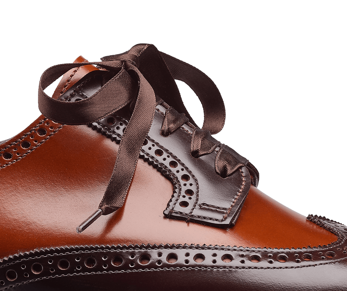 Luna Dark Brown & Tan Cavalry Calf