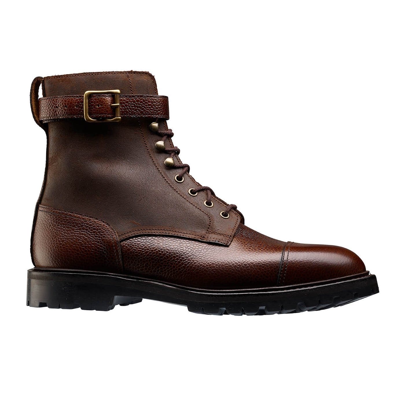 Aldershot Dark Brown Scotch Grain &amp; Dark Brown Rough-Out Suede
