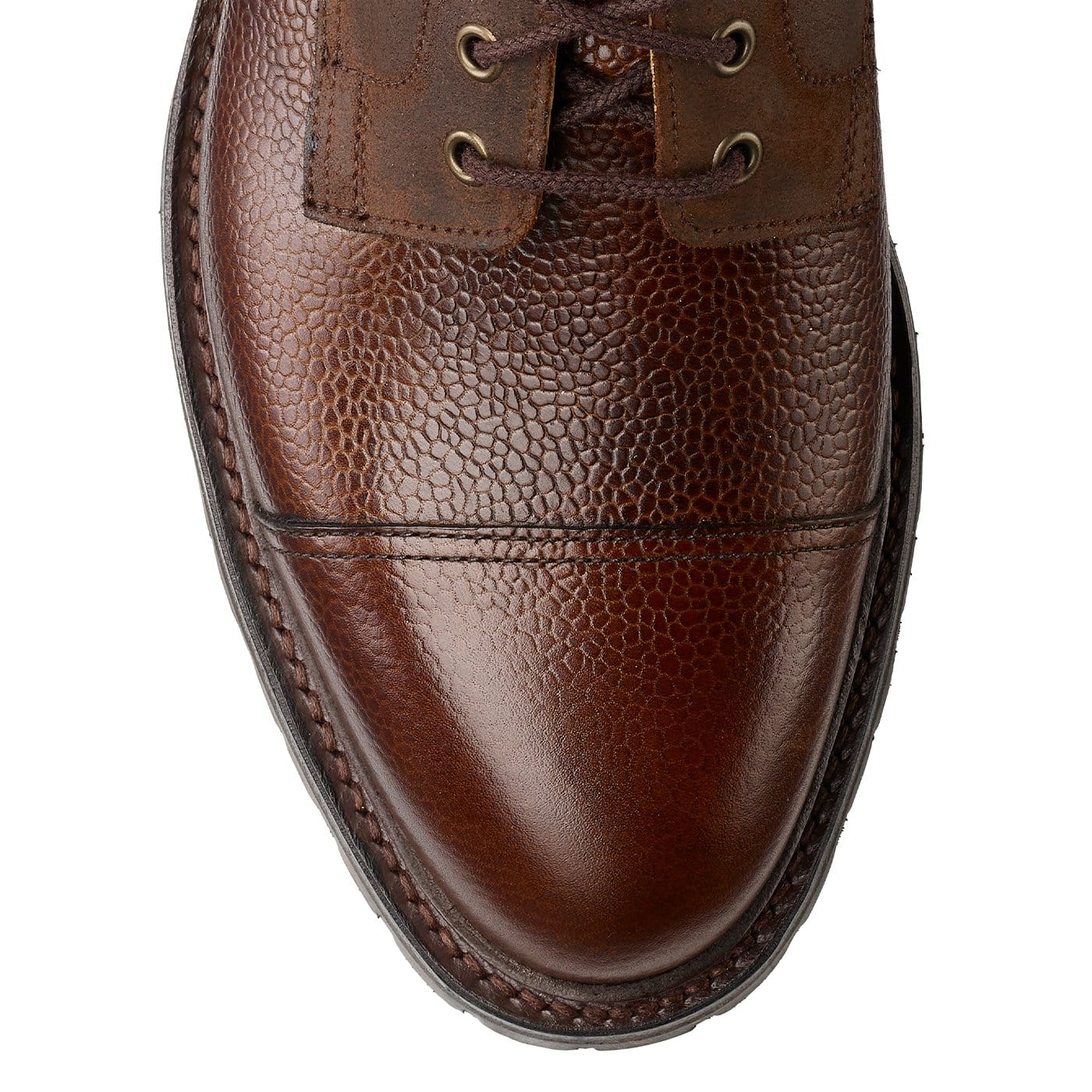 Aldershot Dark Brown Scotch Grain &amp; Dark Brown Rough-Out Suede