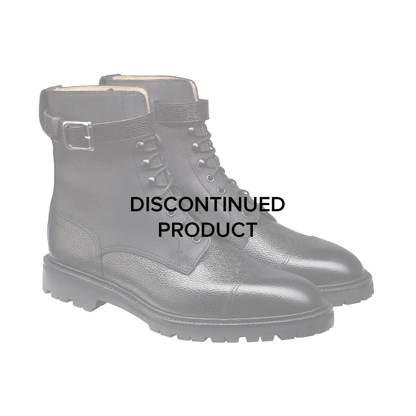 Aldershot Black Scotch Grain &amp; Black Rough-Out Suede