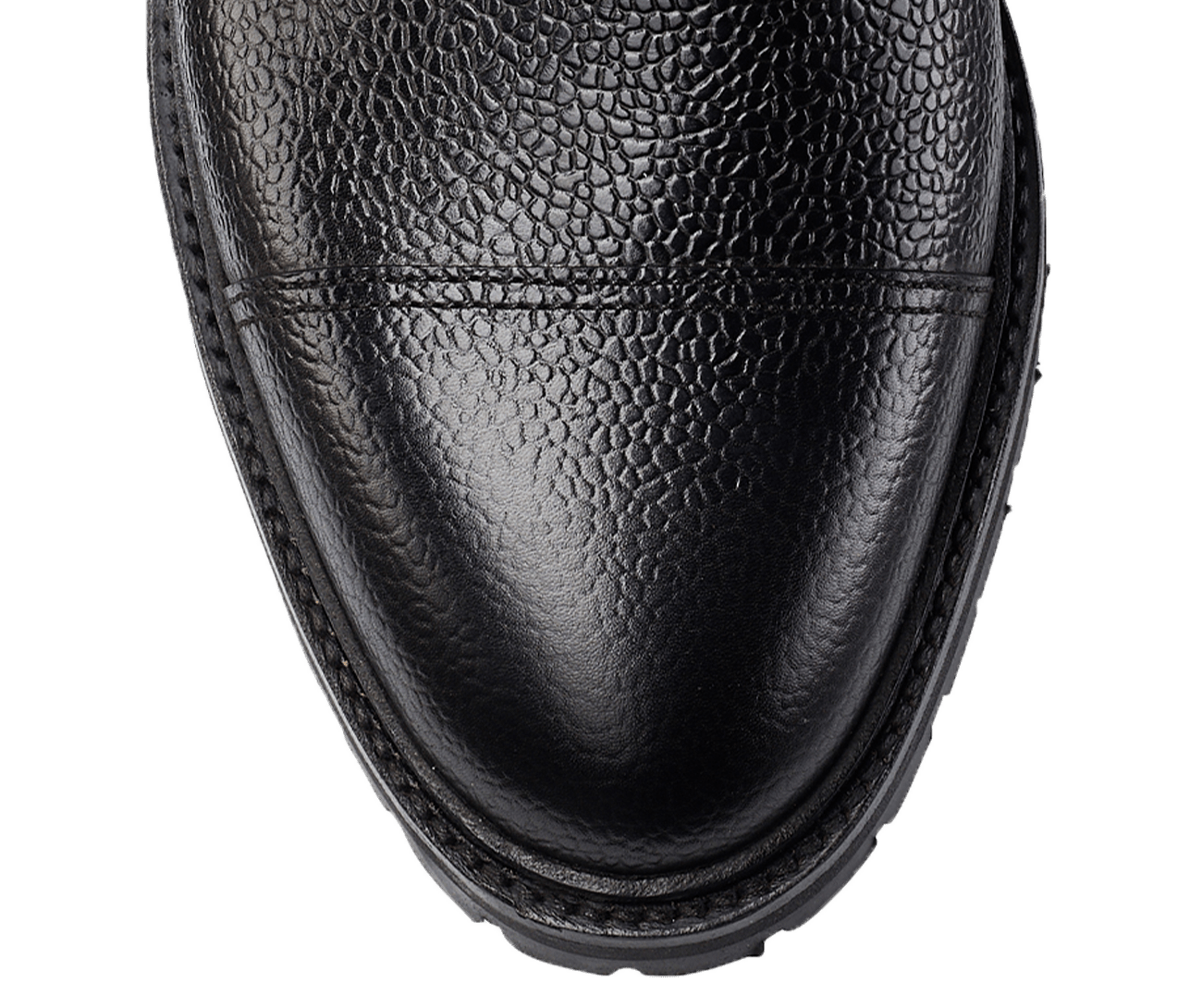 Aldershot Black Scotch Grain &amp; Black Rough-Out Suede