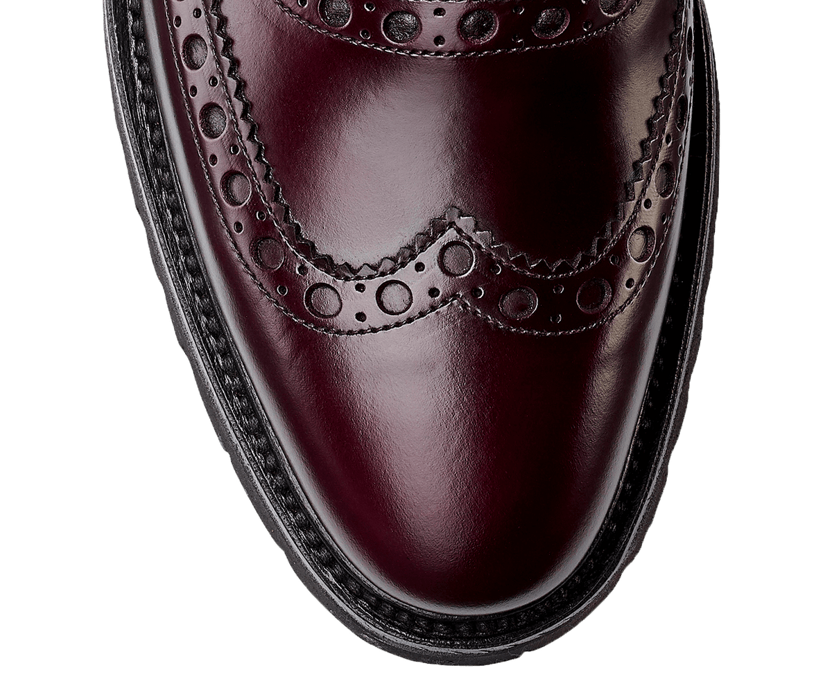 Amy Burgundy Cavalry Calf