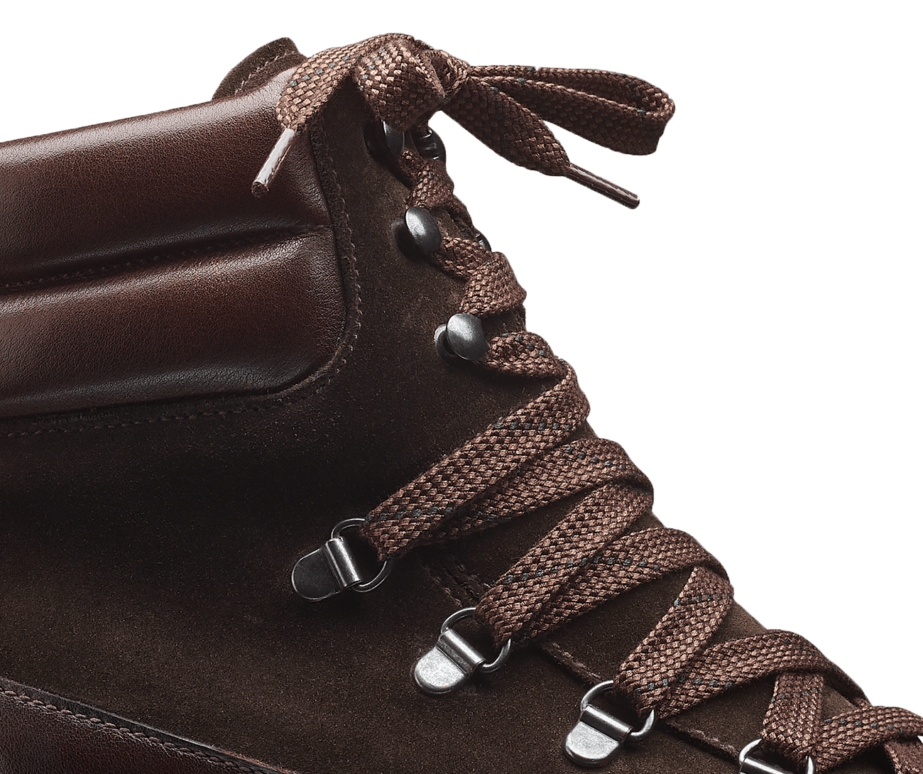 Annie Dark Brown Wax Calf &amp; Earth Green Suede