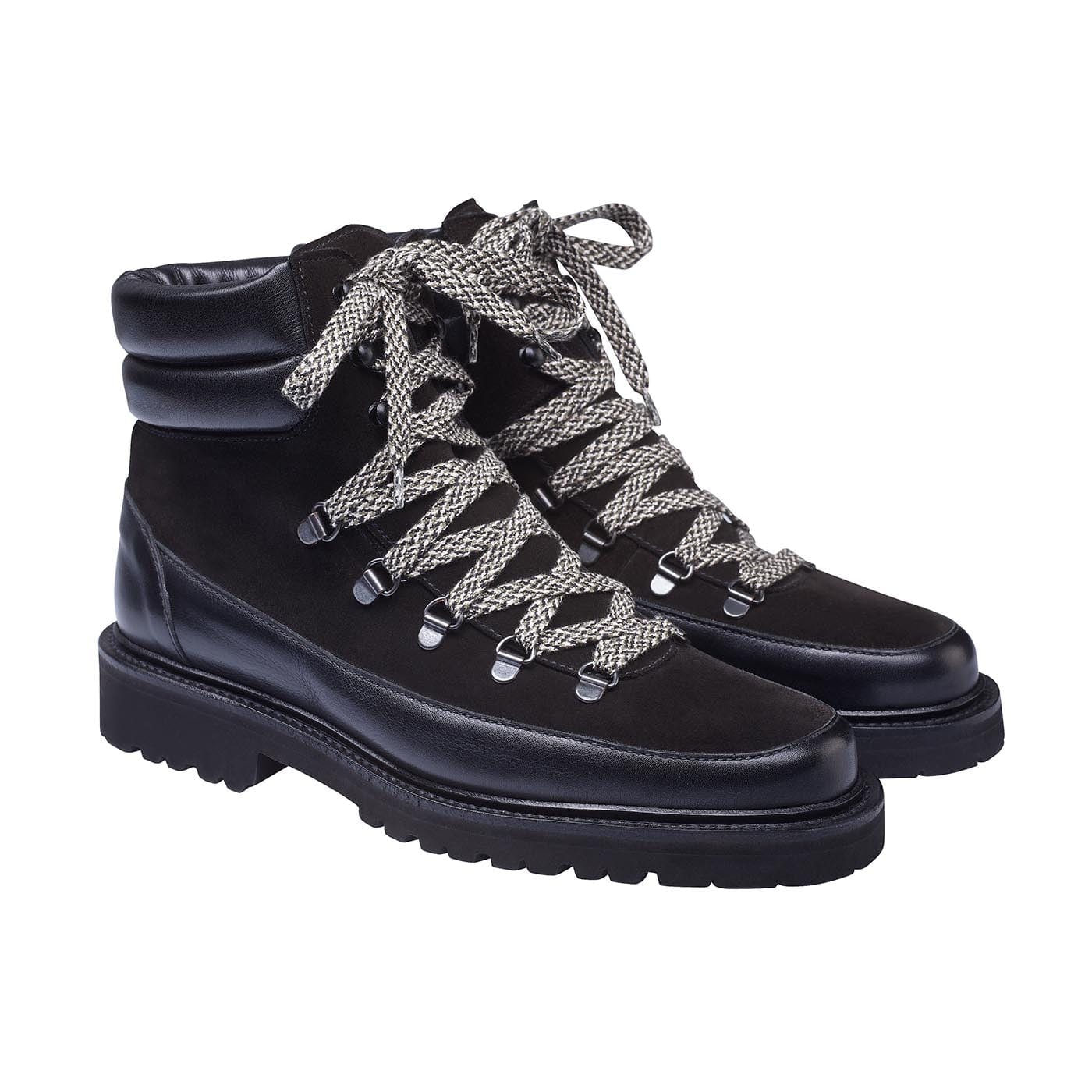 Annie Black Wax Calf &amp; Black Suede