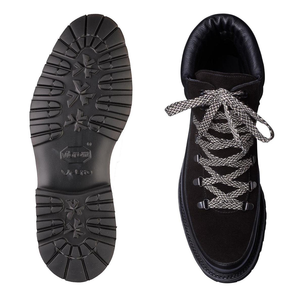 Annie Black Wax Calf & Black Suede