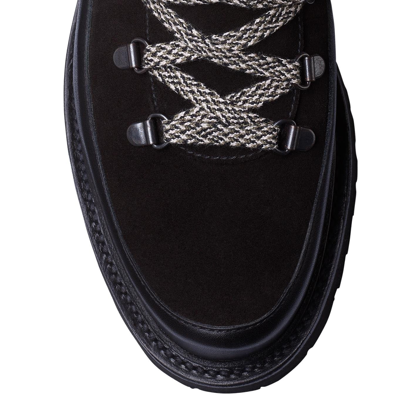 Annie Black Wax Calf &amp; Black Suede