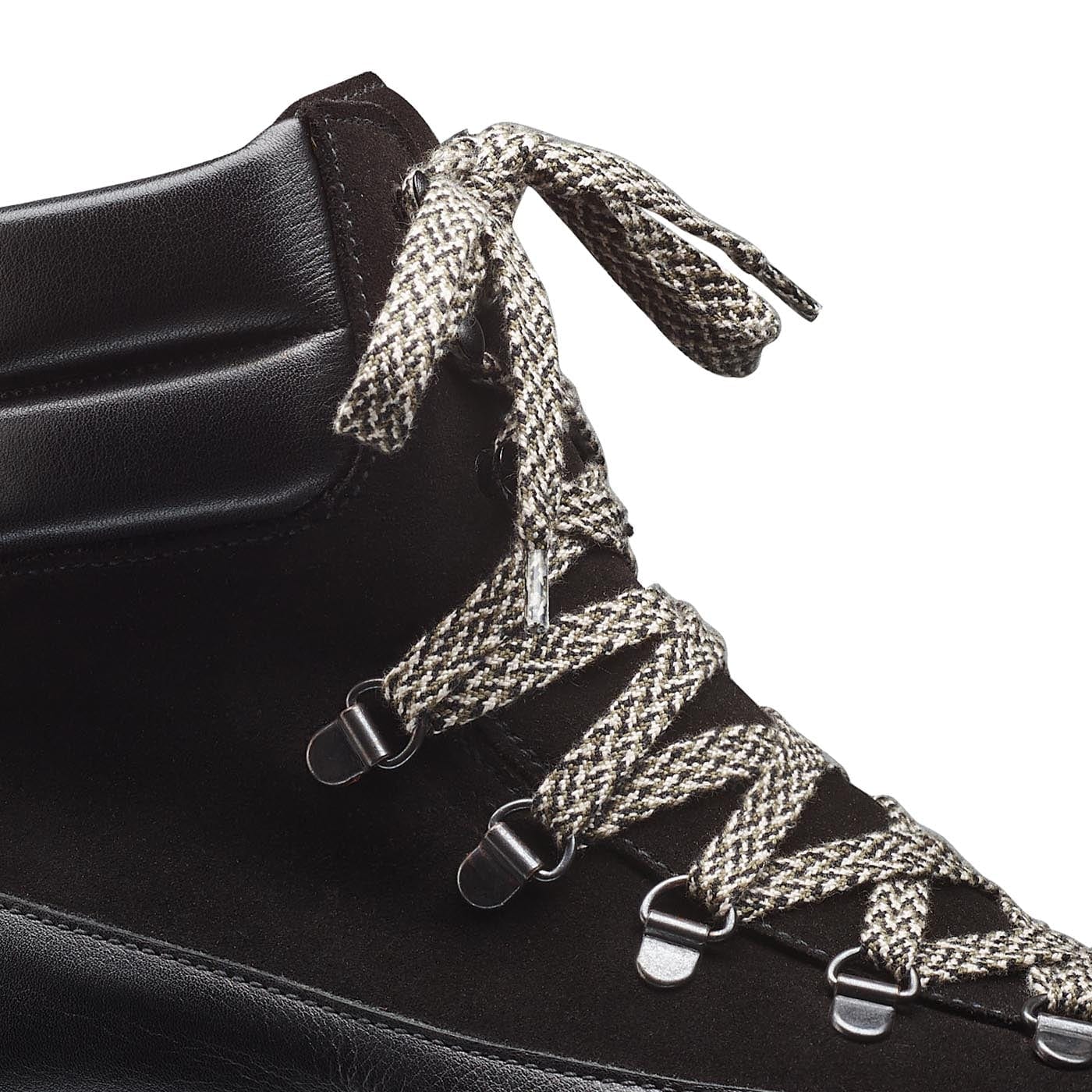 Annie Black Wax Calf &amp; Black Suede