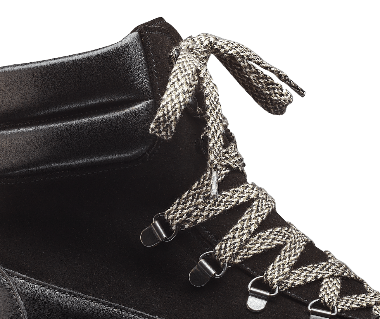 Annie Black Wax Calf &amp; Black Suede