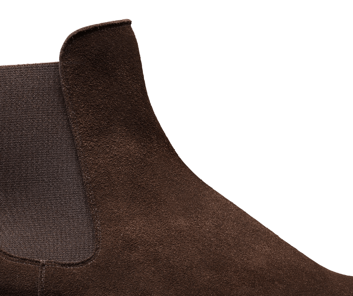 Bonnie Dark Brown Calf Suede