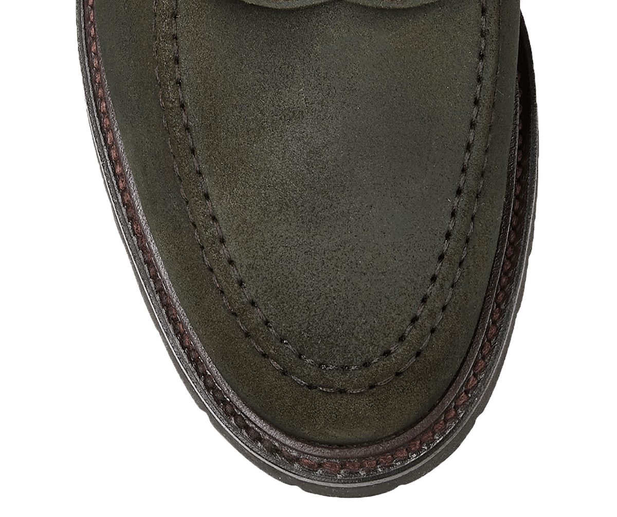 Boston 2 Green Rough-Out Suede