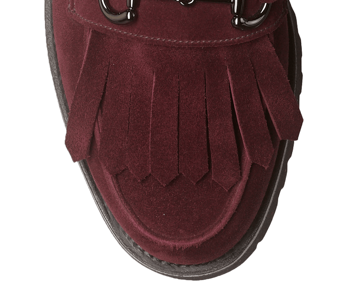 Clara Plum Calf Suede