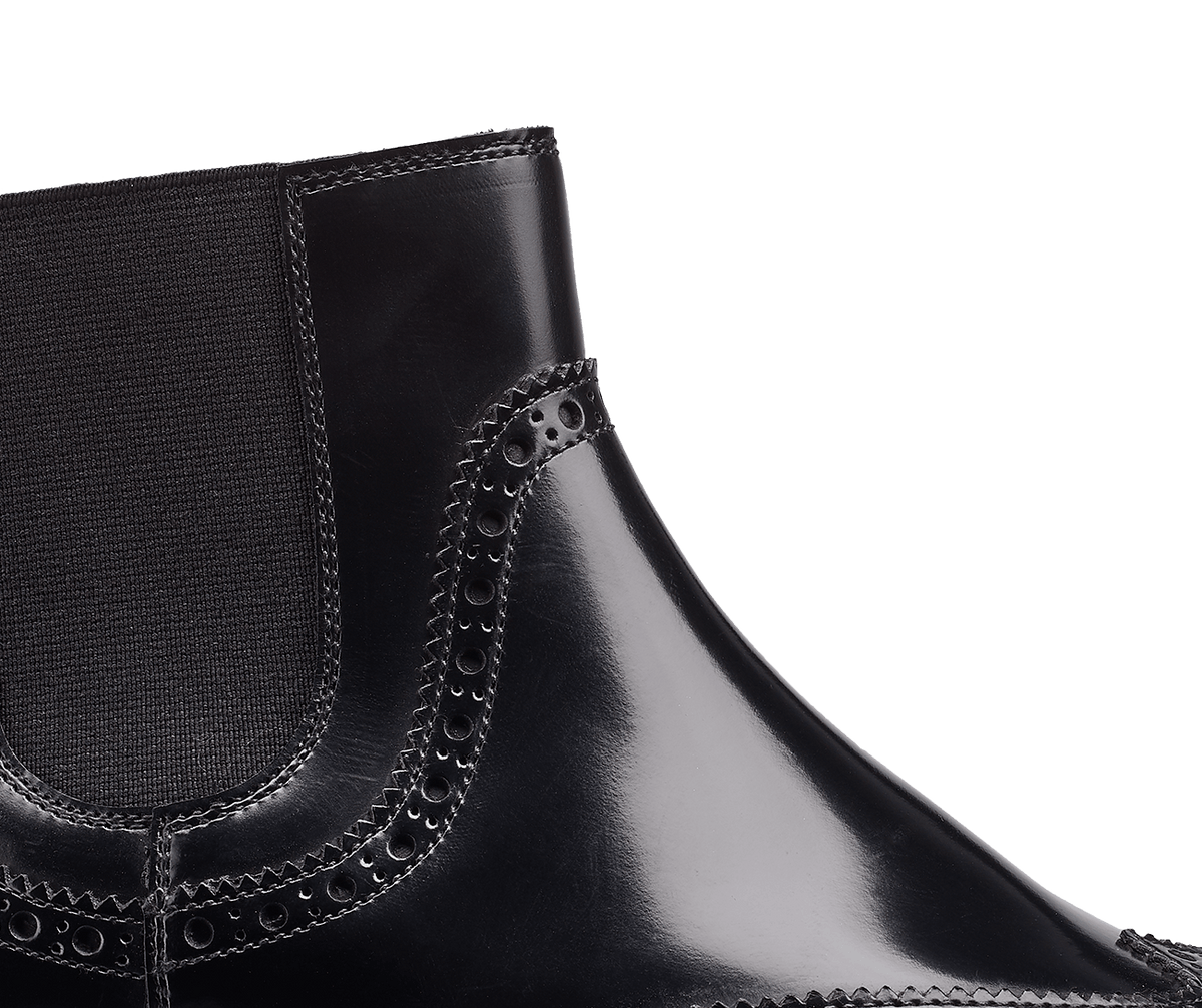 Daisy Black Boned Calf