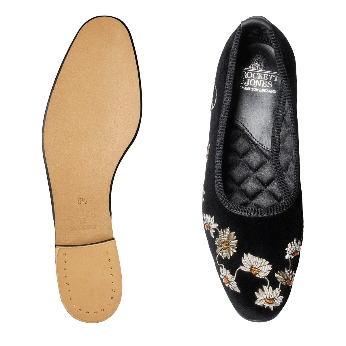 Daisy Chain Black Velvet