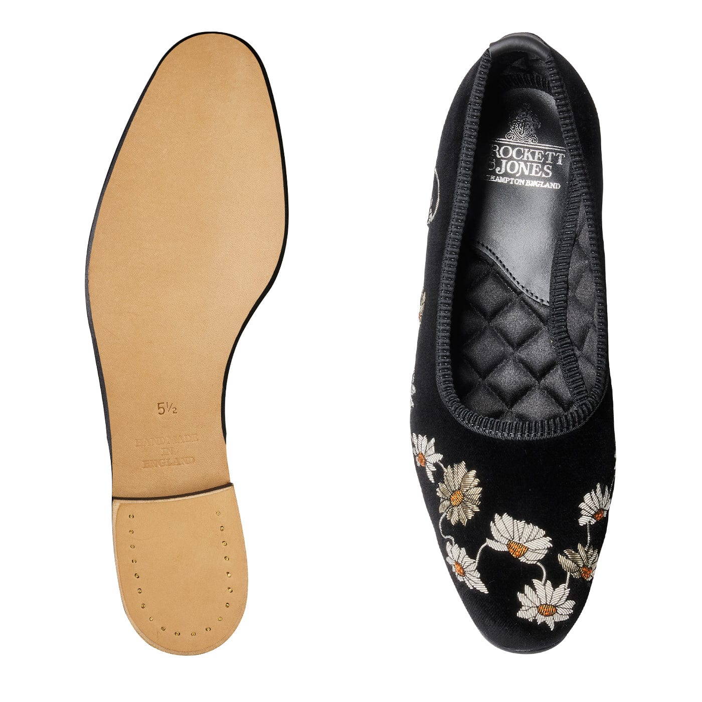 Daisy Chain Black Velvet