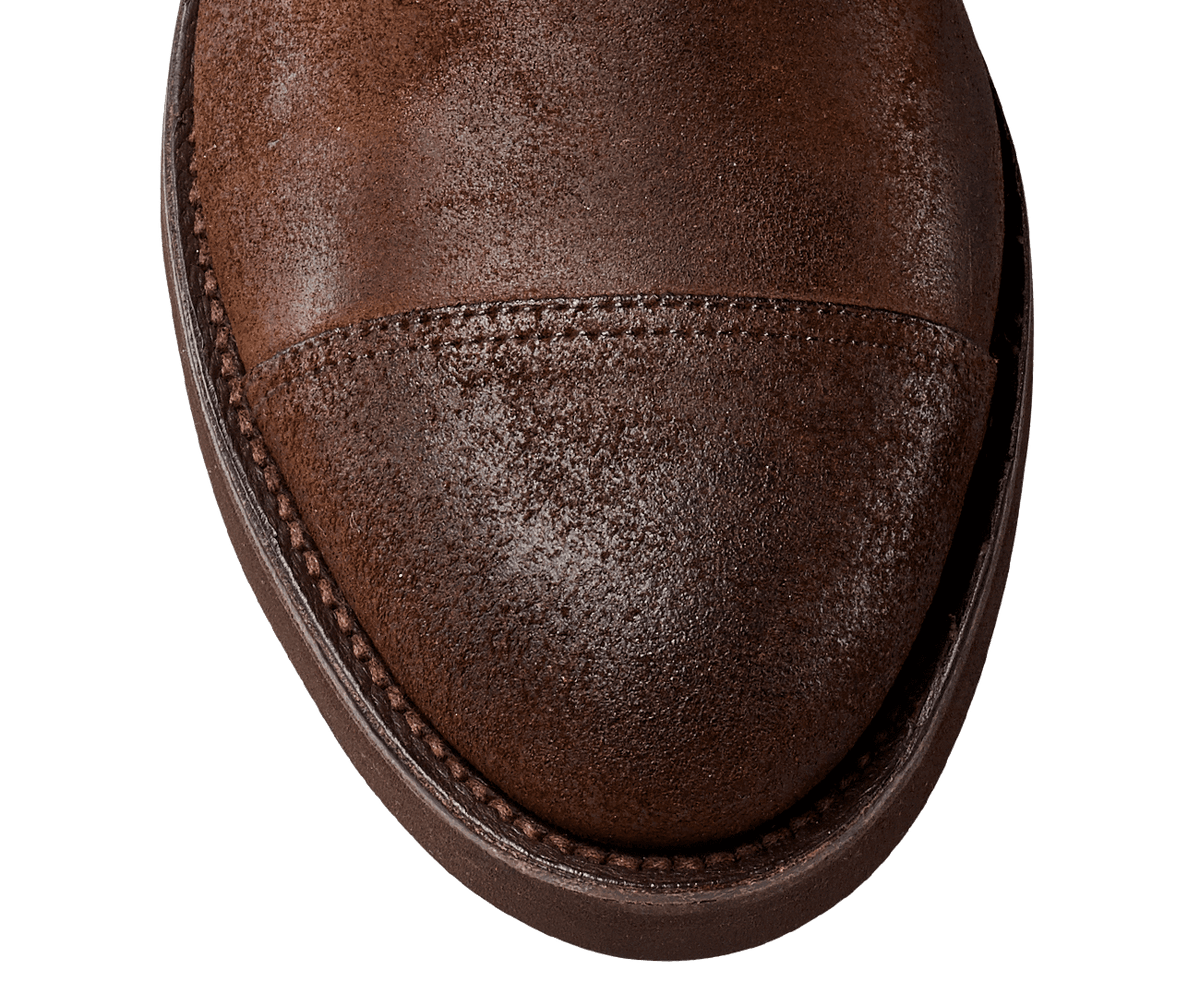 Ella Dark Brown Rough-Out Suede