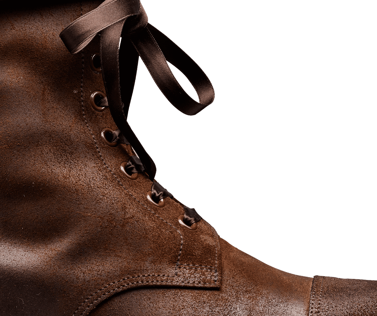 Ella Dark Brown Rough-Out Suede