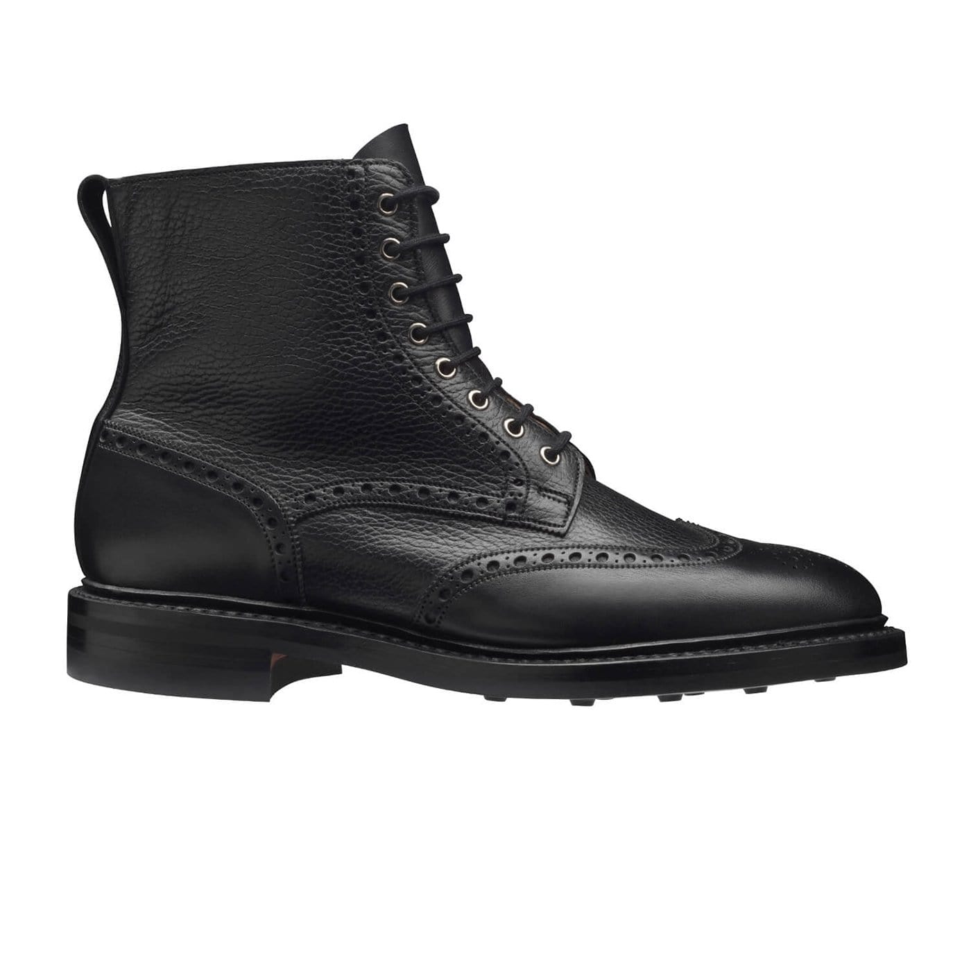 Grace 2 Black Calf &amp; Black Scotch Grain