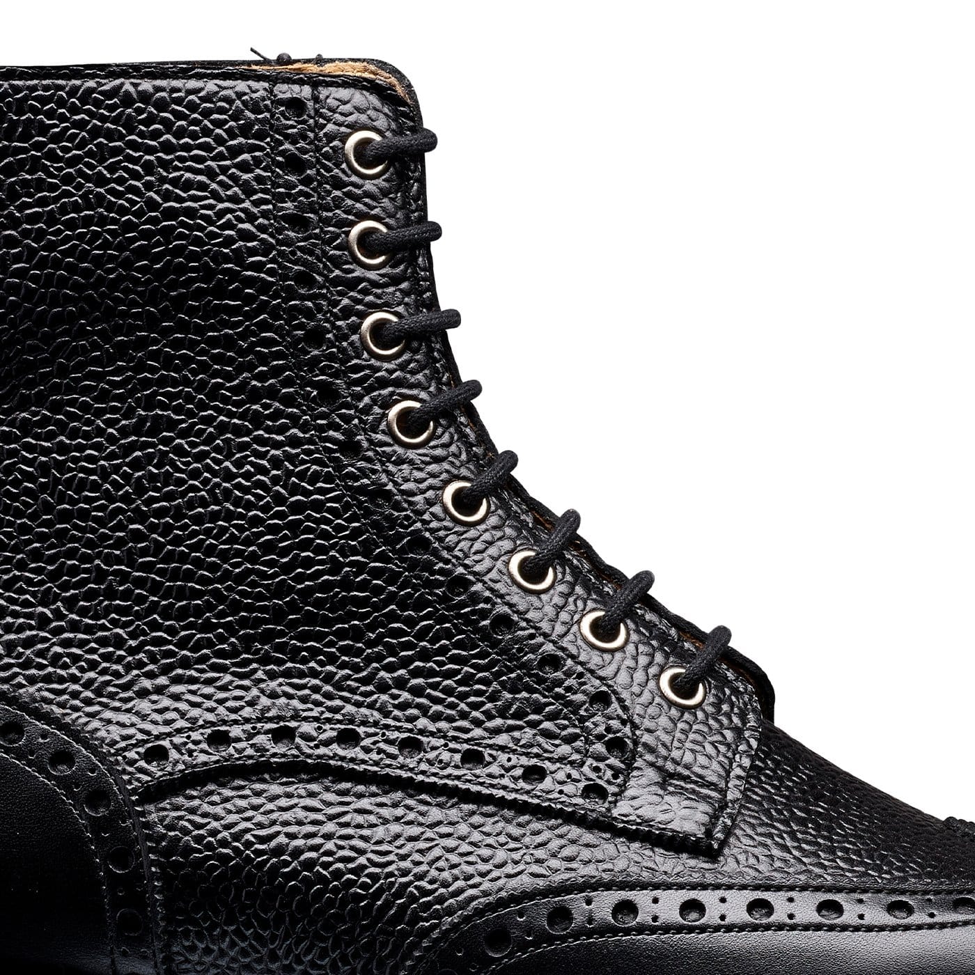Grace 2 Black Calf &amp; Black Scotch Grain