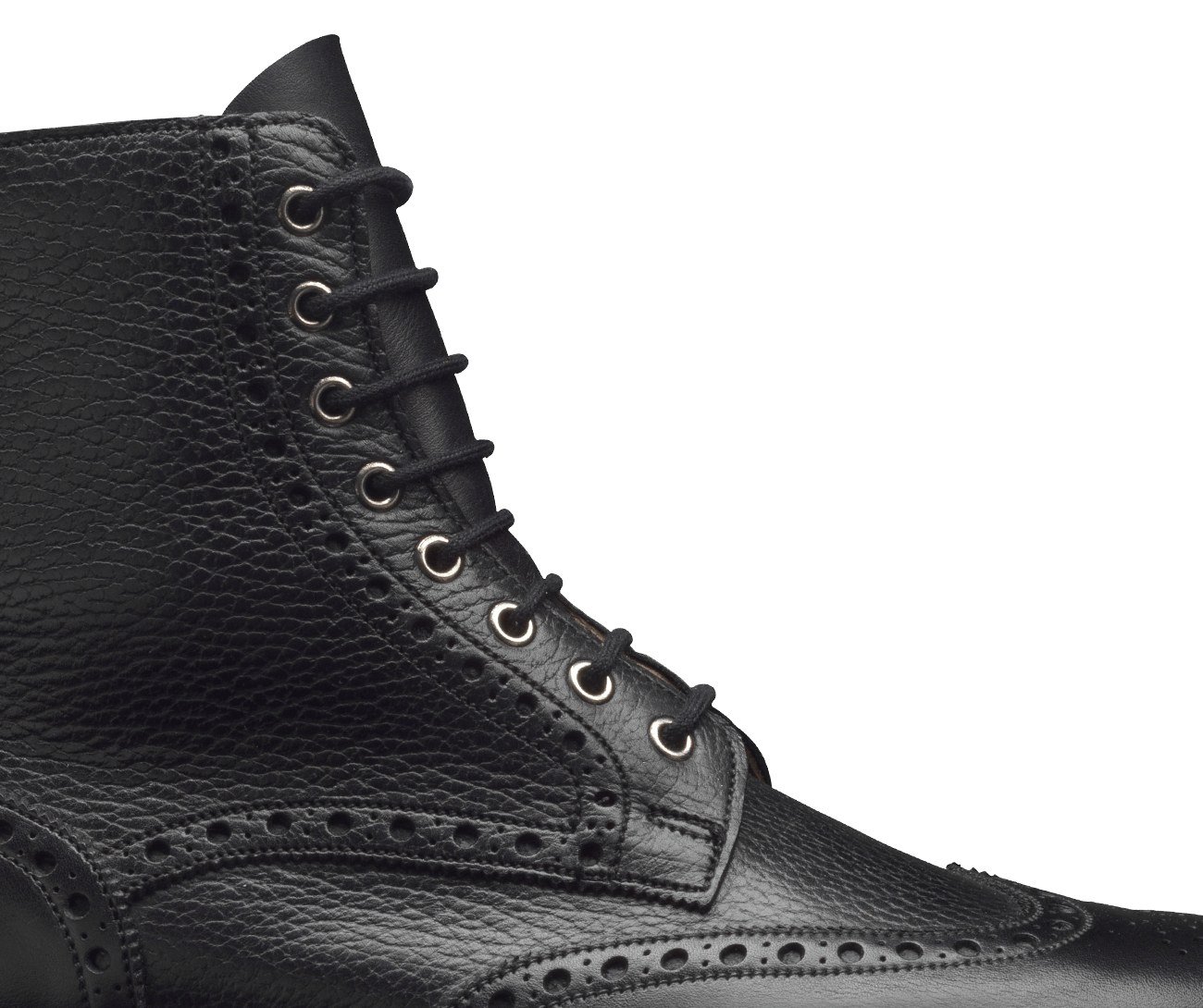 Grace 2 Black Calf &amp; Black Scotch Grain