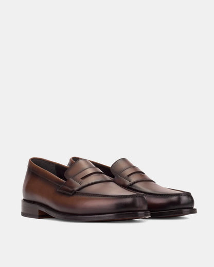 Henry Brown Calf Penny Loafer - 144