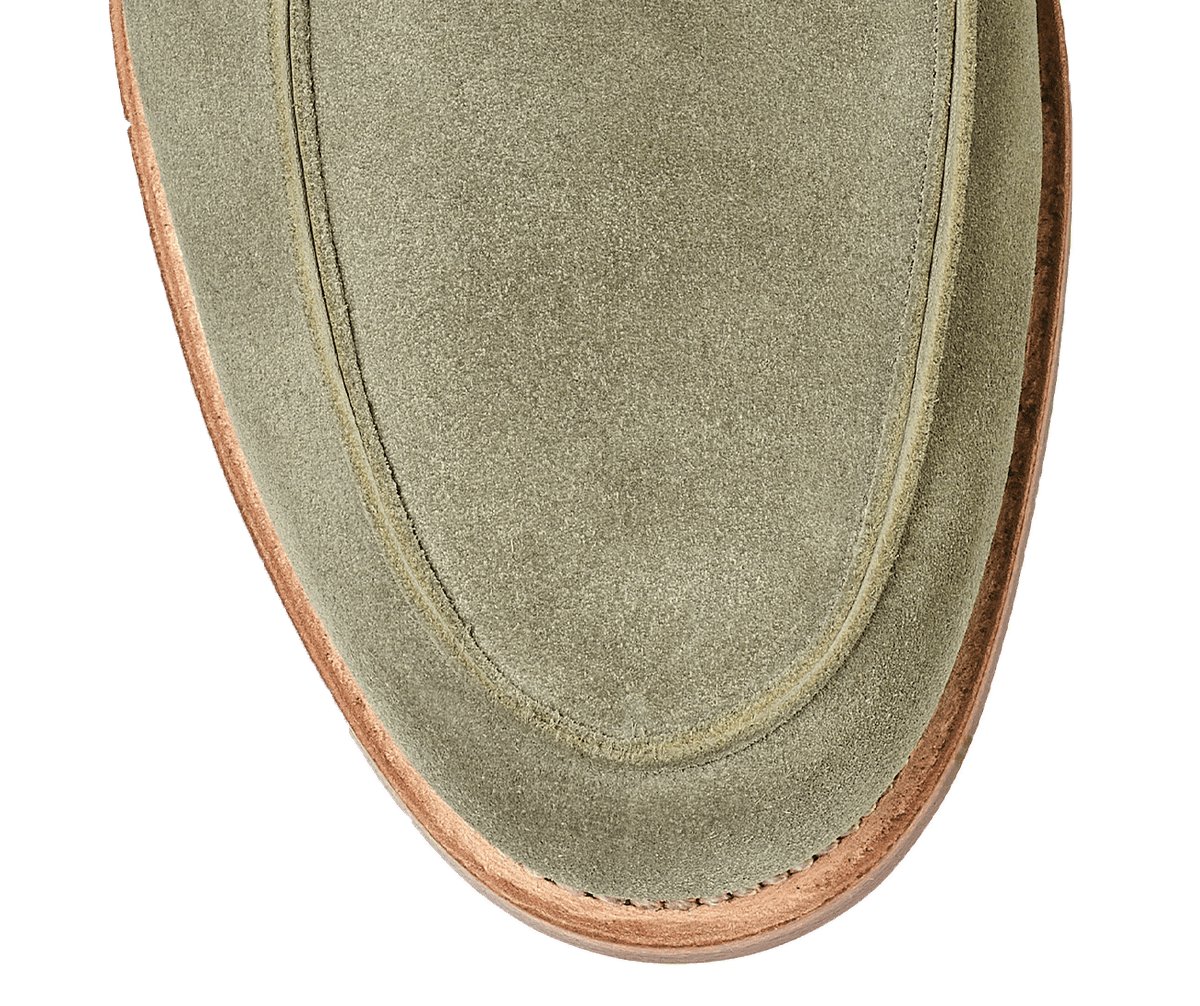 Lilou Pistachio Calf Suede