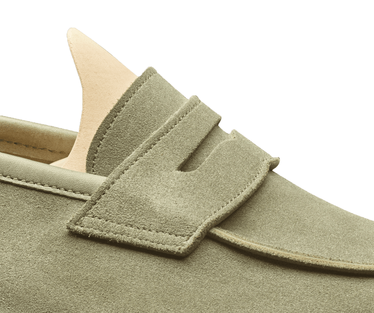 Lilou Pistachio Calf Suede