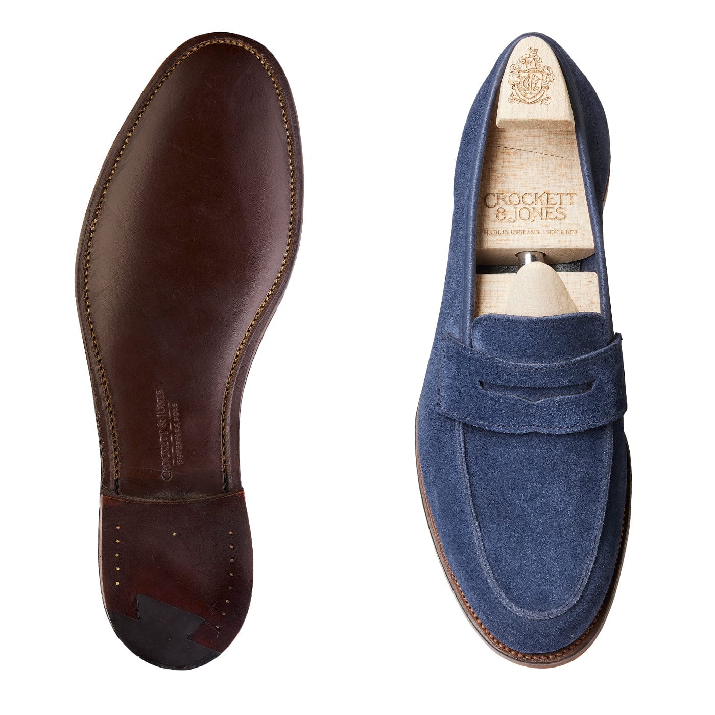 Lilou Sapphire Blue Calf Suede