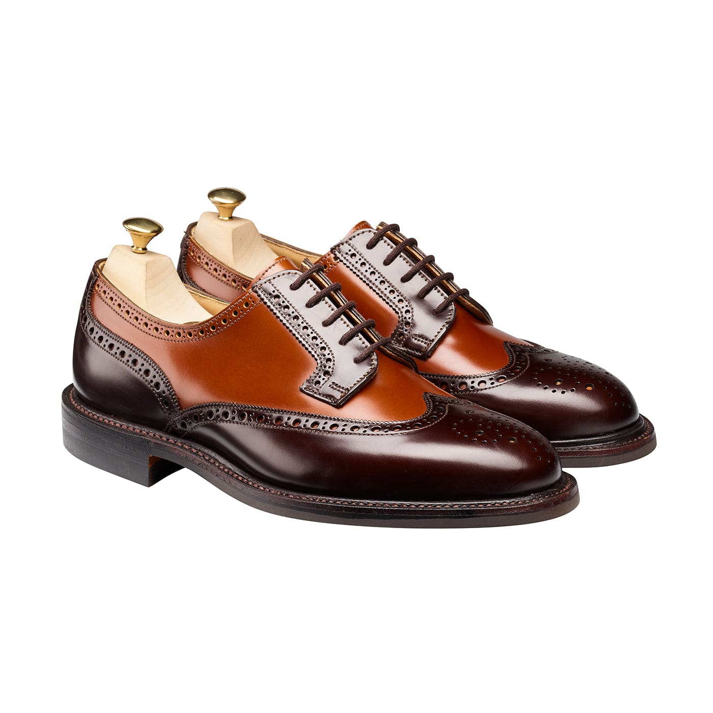 Luna Dark Brown &amp; Tan Cavalry Calf