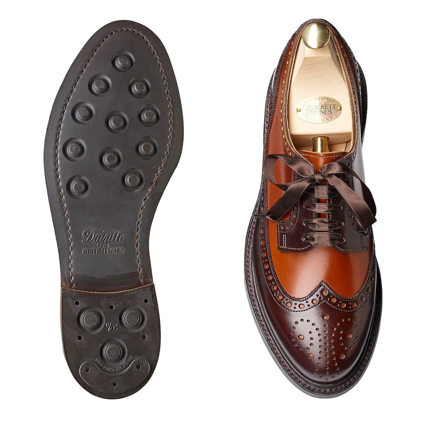 Luna Dark Brown &amp; Tan Cavalry Calf