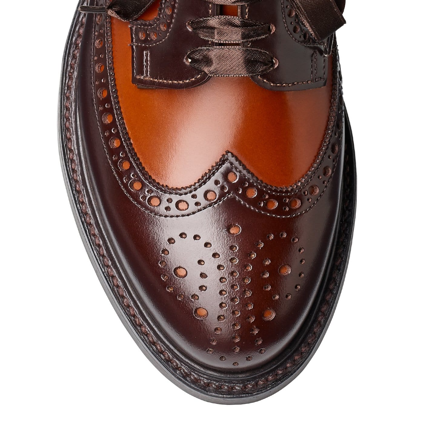 Luna Dark Brown &amp; Tan Cavalry Calf