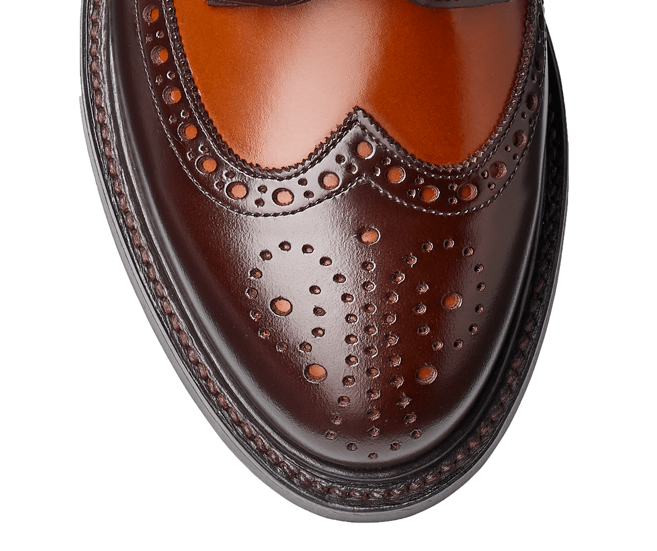Luna Dark Brown &amp; Tan Cavalry Calf