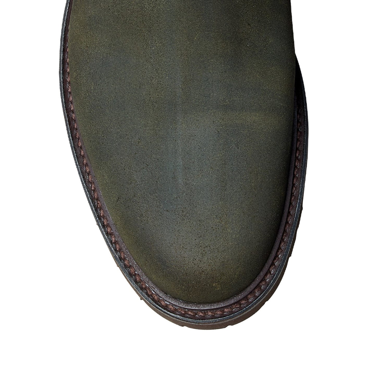 Margie 2 Green Rough-Out Suede