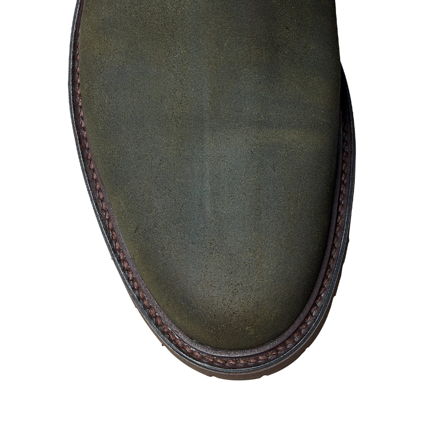 Margie 2 Green Rough-Out Suede