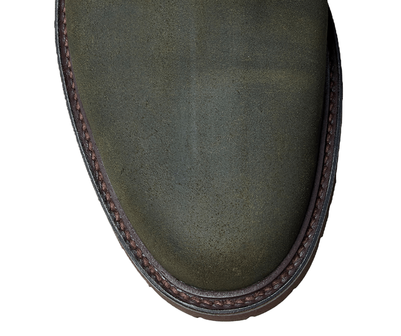 Margie 2 Green Rough-Out Suede
