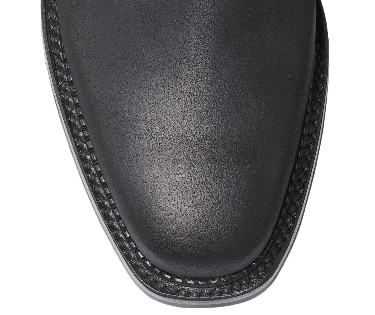 Molton Black Rough-Out Suede