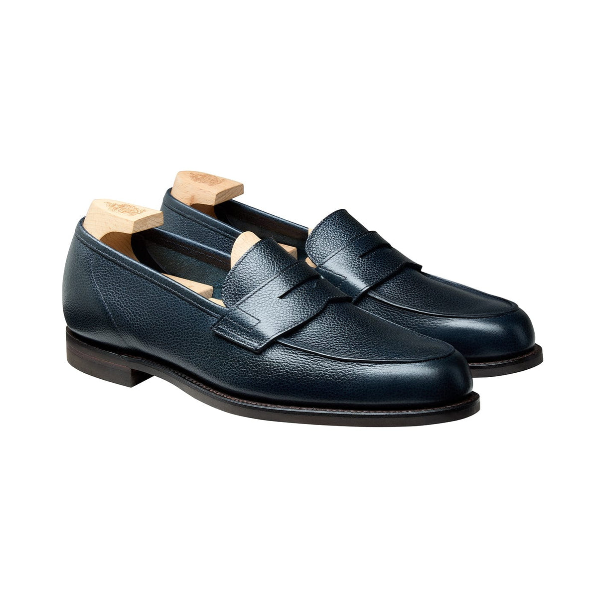 Richmond 2 Navy Pebble Grain