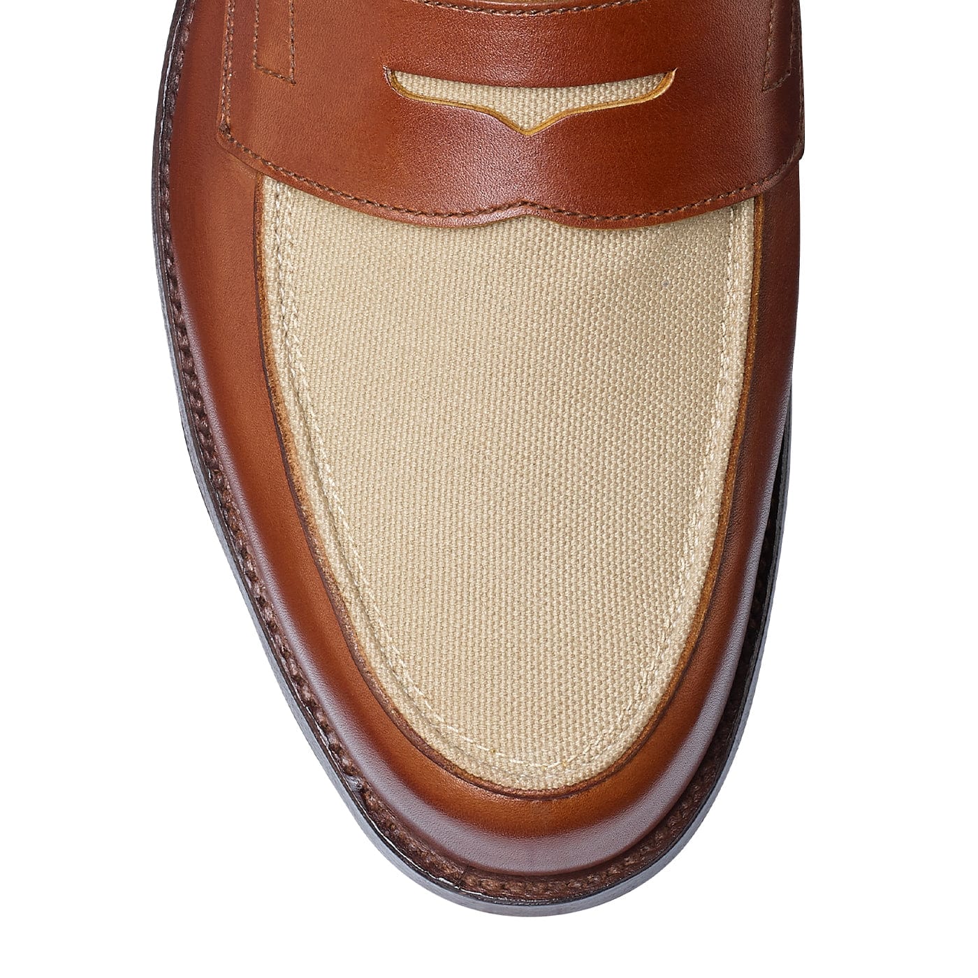 Richmond 2 Tan Burnished Calf &amp; Stone Canvas