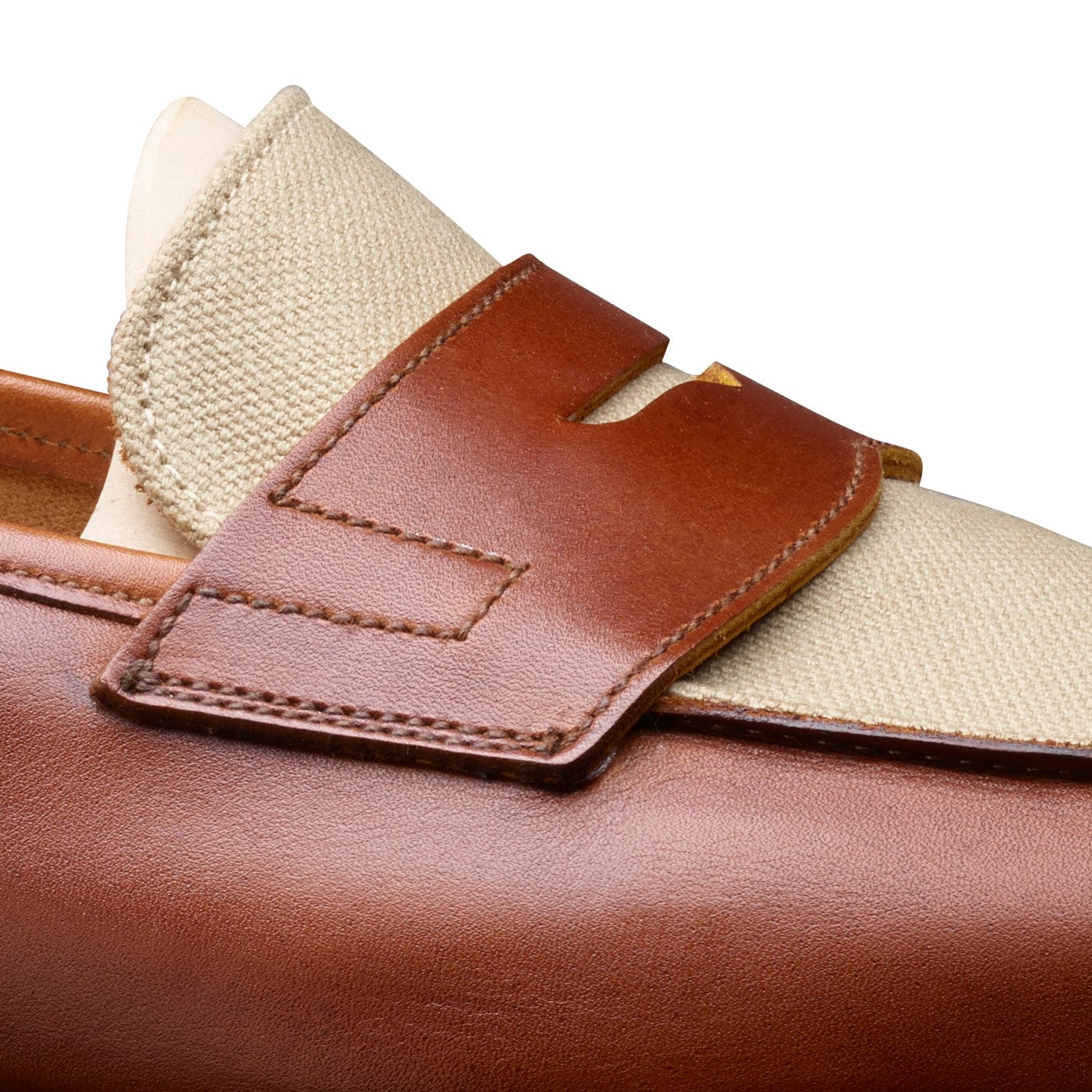 Richmond 2 Tan Burnished Calf &amp; Stone Canvas