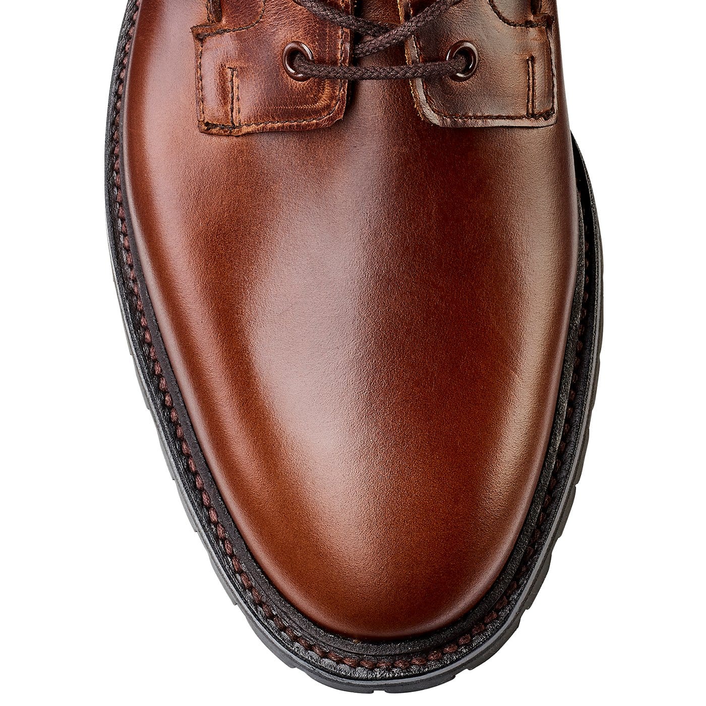 Ross Chocolate Hurricane Hide &amp; Earth Green Suede Collar