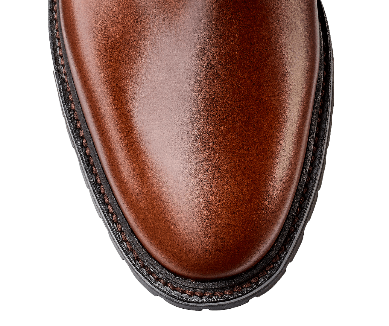 Ross Chocolate Hurricane Hide &amp; Earth Green Suede Collar