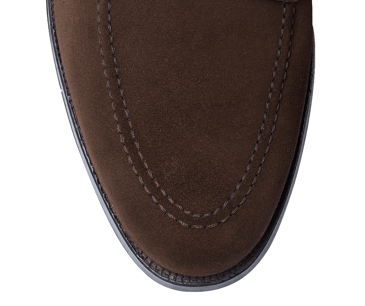 Selby Dark Brown Calf Suede