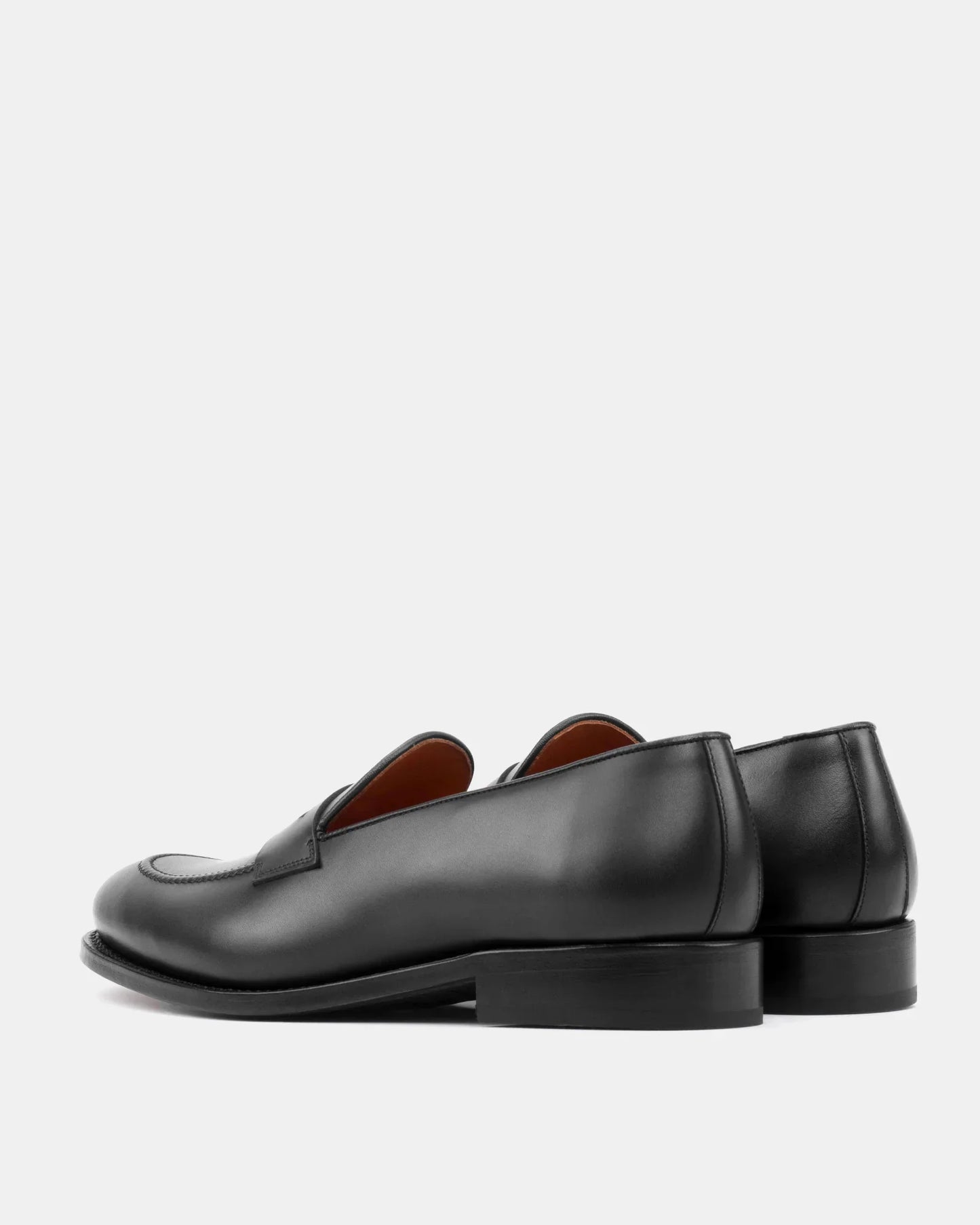 Smith Black Calf Penny Loafer - 675